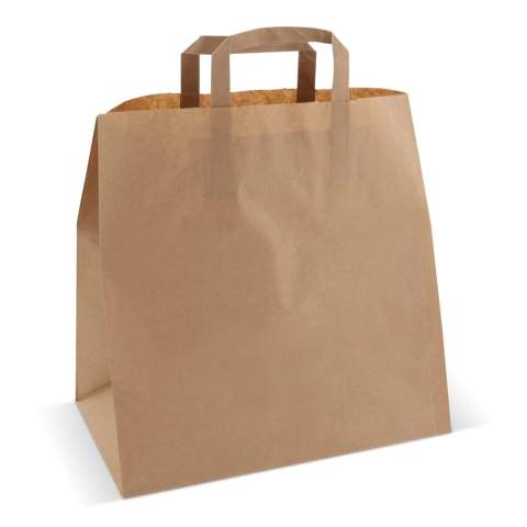 Sac en papier kraft avec poignées en papier. Certifié FSC et fabriqué en Europe.
