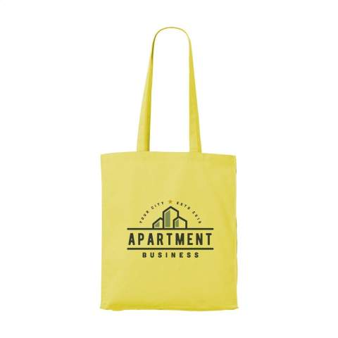 Sac shopping robuste en 100% coton tissé (160 g/m²). Avec de longues anses.