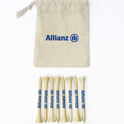 Mini Geschenkbeutel aus Bio-Baumwolle mit 8 Tees 70 mm. Verschiedene Farbkombinationen möglich