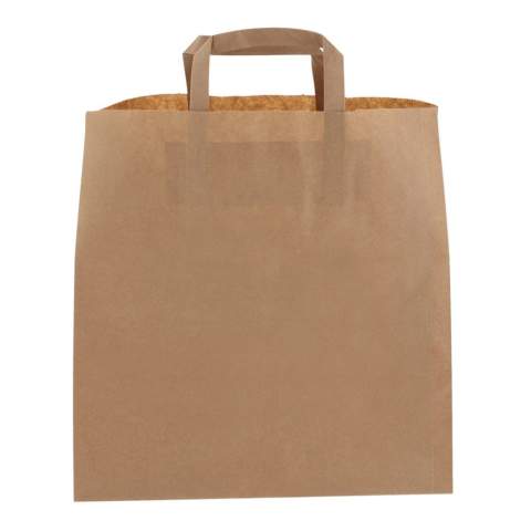 Sac en papier kraft avec poignées en papier. Certifié FSC et fabriqué en Europe.