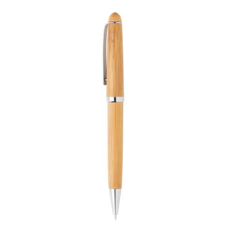 Dieser schöne Bambusstift wird, in einer luxuriösen Bambus-Geschenkbox präsentiert, ist mit einer schwarzschreibenden deutschen Dokumental®-Tinte ausgestattet und hat eine Schreiblänge von 800 Metern.