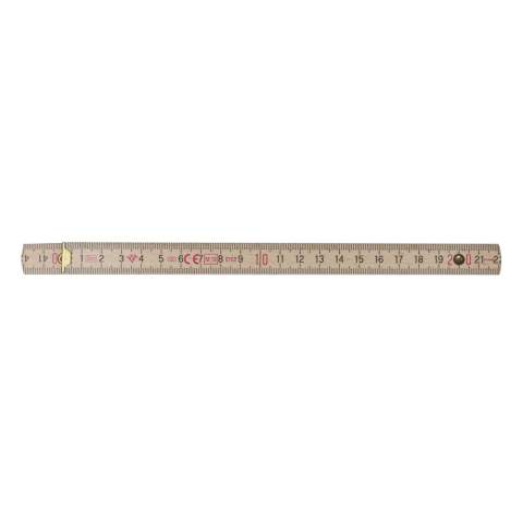 Duimstok met tien delen en een totale lengte van 2 meter. Duurzaam en draagbaar, ideaal voor zowel professionele als doe-het-zelf projecten. De liniaal heeft een schokbestendige coating en extra sterke, roestvrijstalen scharnieren. Met geïntegreerd hoekschema en vergrendelingshoek van 180°. CE-gecertificeerd en nauwkeurigheidsklasse 3. Gemaakt in Europa.