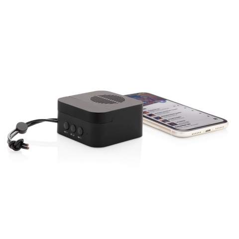 Haut-parleur 5W avec BT 5.0 pour une connexion facile et batterie 600 mAh vous garantit jusqu’à 6 heures d'écoute par charge. Fabriqué à partir d'aluminium, ABS finition soft touch et dragonne en PU. Emballé dans une boite cadeau. Modèle déposé®<br /><br />HasBluetooth: True<br />NumberOfSpeakers: 1<br />SpeakerOutputW: 5.00