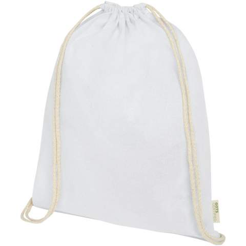 The Orissa bag has a large main compartment and cotton drawstring closure to keep all belongings safe and secure. This bag is made in India with GOTS certified 140 g/m² organic cotton and is OEKO-Tex certified. With a resistance of up to 5 kg weight, this bag is build to last and is suitable for daily use.