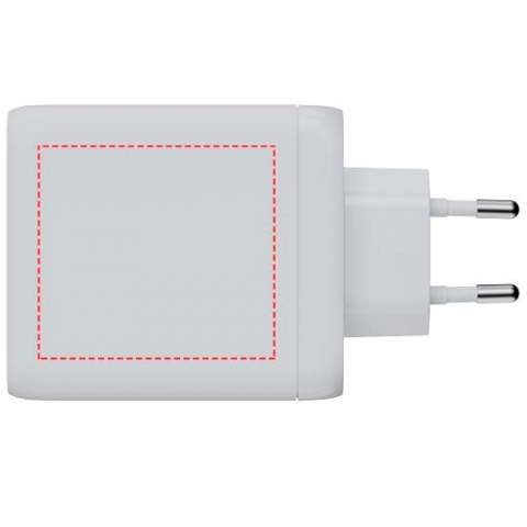 The 100W GaN² Ultra wall charger is designed to be more compact and powerful than ever before. With its compact design and triple-port functionality, this wall charger is perfect for your travels, office, or home. To reduce waste and contribute to a more sustainable future, the charger is made from 97% recycled plastic. Output: 2 x USB-C 100W power delivery, and 1 USB-A 18W quick charge 3.0. Delivered with a user manual.