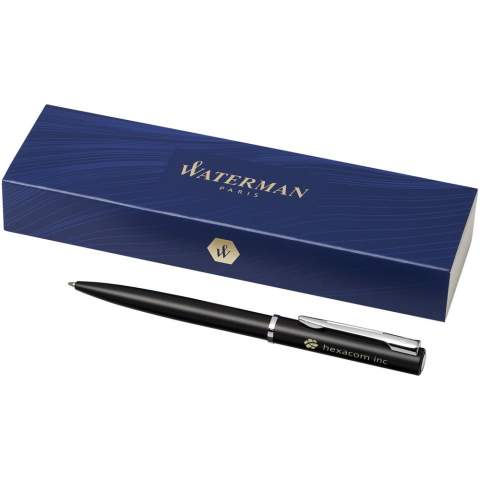 Le stylo à bille Allure avec mécanisme d’action de torsion convient à une grande variété d’occasions, pour écrire au quotidien ou pour une occasion particulière. Boîte cadeau Waterman incluse.