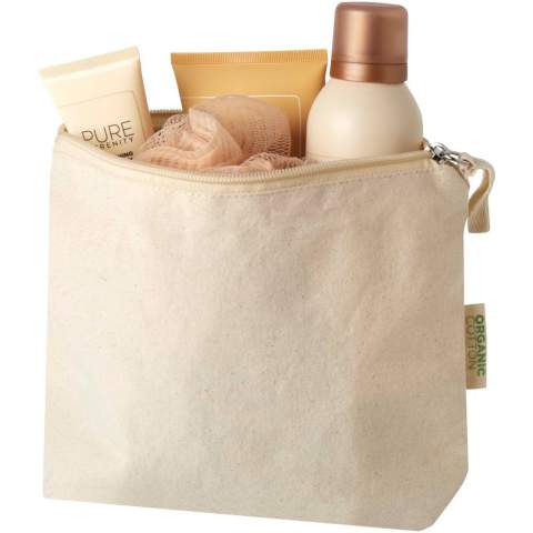 The Orissa 180 g/m² organic toiletry bag features a zipped compartment to accommodate cosmetics and toiletries for travel. The toiletry bag is made of cotton from India that is also Oeko-Tex certified. Capacity: 1 litre.