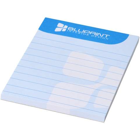 White A7 Desk-Mate® notepad with 80 g/m2 paper. Full colour print available to each sheet. Available in 3 sizes (25/50/100 sheets).
