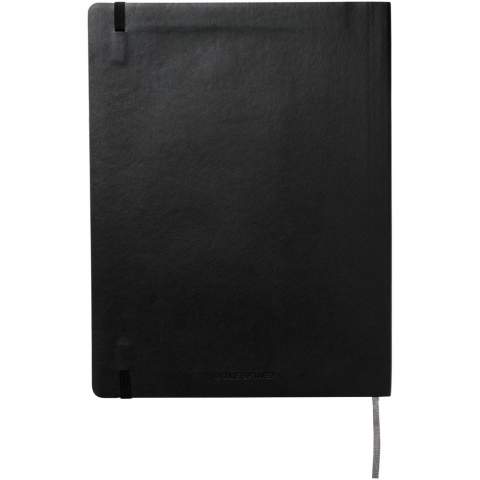The Moleskine Pro notebook has structured pages, numbered pages and a contents list to help keep track of your notes. Features soft cover rounded corners, ivory-colored, 70 g/m2, acid free paper with color-coordinated bookmark ribbon and elastic closure. Includes front endpaper with 'in case of loss' notice and detachable last 8 pages.
