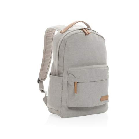 Sac à dos en toile composé de 60% coton recyclé et 40% polyester recyclé avec doublure en polyester recyclé 150D. Avec une poche rembourrée pour ordinateur portable 14" et de poches avant et arrière spacieuses pour vos autres objets essentiels quotidiens. Le traceur AWARE™ qui prouve l'utilisation authentique de la toile recyclée. 2% de chaque vente de produit Impact vendu sera versée en don à Water.org.<br /><br />FitsLaptopTabletSizeInches: 14.0<br />PVC free: true