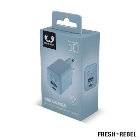 The USB + USB-C PD Mini Charger has 2 ports, including a 30W USB-C Power Delivery port to charge your mobile devices super fast. This Mini Charger is super compact, so you can carry it anywhere in your pocket or bag, and has multiple safety features such as overcurrent, overload and short-circuit protection and thermal protection.