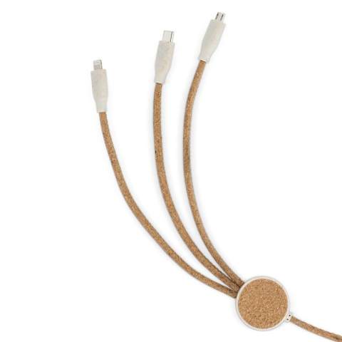 Entfesseln Sie die Kraft von Stil und Geschwindigkeit mit unserem Kork-Ladekabel! Erleben Sie Power Delivery und nahtlose Datenübertragung in umweltfreundlichem Luxus. Die Kabellänge von 1,2 m und der duale Eingangsanschluss mit USB-A und Typ-C machen es zu einem Ihrer Lieblingsladekabel.