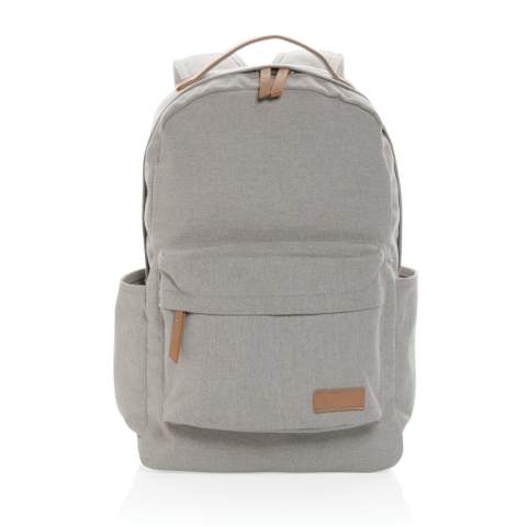 Sac à dos en toile composé de 60% coton recyclé et 40% polyester recyclé avec doublure en polyester recyclé 150D. Avec une poche rembourrée pour ordinateur portable 14" et de poches avant et arrière spacieuses pour vos autres objets essentiels quotidiens. Le traceur AWARE™ qui prouve l'utilisation authentique de la toile recyclée. 2% de chaque vente de produit Impact vendu sera versée en don à Water.org.<br /><br />FitsLaptopTabletSizeInches: 14.0<br />PVC free: true