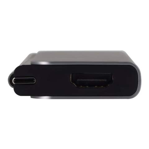 Connectez-les tous avec un seul hub ! Notre PowerHub est doté d'une connexion USB-C flexible et d'un hub gris compact comprenant un port USB, un port USB-C et un port HDMI. Le PowerHub HDMI vous permet de tirer le meilleur parti de votre ordinateur portable, notamment en ce qui concerne les écrans multiples, en connectant facilement des périphériques.