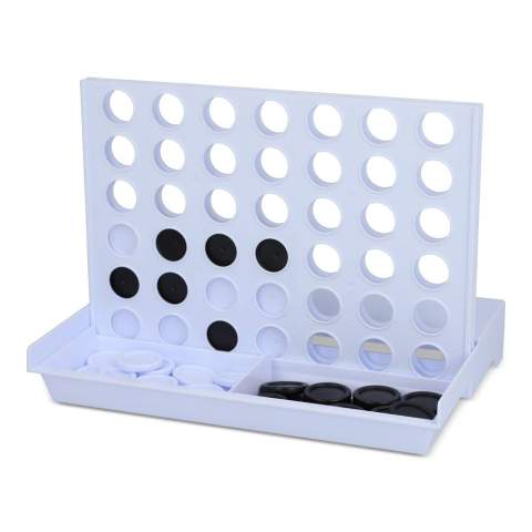 Profitez d'un classique avec ce puissance 4 portable. Fabriqué en PS 100 % recyclé, ce jeu est à la fois durable et respecte l'environnement. Son design compact vous permet de le transporter facilement dans votre sac et de vous divertir lors de vos déplacements. Lancez un défi à vos amis et à votre famille pour savoir qui peut aligner les 4 en premier.