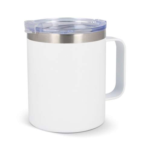 Maak kennis met de 'Danube' mok: je ideale metgezel voor onderweg! Deze 350 ml beker van T-ceramic combineert stijl met functionaliteit, compleet met een handvat om gemakkelijk te kunnen nippen. De keramische binnenkant biedt tal van voordelen, zoals eenvoudig schoonmaken, eliminatie van geur- en smaakresten na het schoonmaken, en superieure thermische isolatie. Gemaakt van 90% gerecycled post-consumer roestvrij staal.