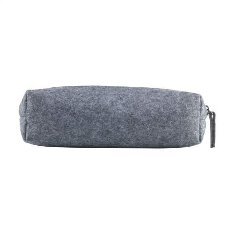 WoW! Pencil case made from sturdy RPET felt. With zip. GRS-certified. Total recycled material: 80%.