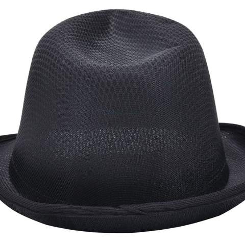 Take on the role of godfather with this promotional version of the mafia hat. Add a coloured ribbon above the edge of the hat for an even more playful effect, including a fun message or your (company) logo. Made of polyester. Extremely economical pricing for large quantities.