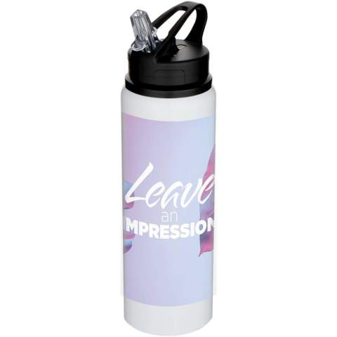Die einwandige Fitz Wasserflasche besteht aus RCS-zertifiziertem recyceltem Edelstahl, einem Material, das sowohl leicht als auch langlebig ist. Mit Schraubdeckel, klappbarem Trinkverschluss und Tragegriff – ideal für unterwegs. Fassungsvermögen: 800 ml.
