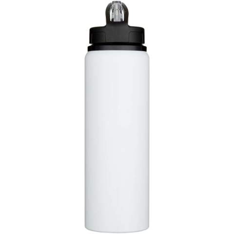 Die einwandige Fitz Wasserflasche besteht aus RCS-zertifiziertem recyceltem Edelstahl, einem Material, das sowohl leicht als auch langlebig ist. Mit Schraubdeckel, klappbarem Trinkverschluss und Tragegriff – ideal für unterwegs. Fassungsvermögen: 800 ml.
