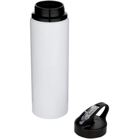 Die einwandige Fitz Wasserflasche besteht aus RCS-zertifiziertem recyceltem Edelstahl, einem Material, das sowohl leicht als auch langlebig ist. Mit Schraubdeckel, klappbarem Trinkverschluss und Tragegriff – ideal für unterwegs. Fassungsvermögen: 800 ml.