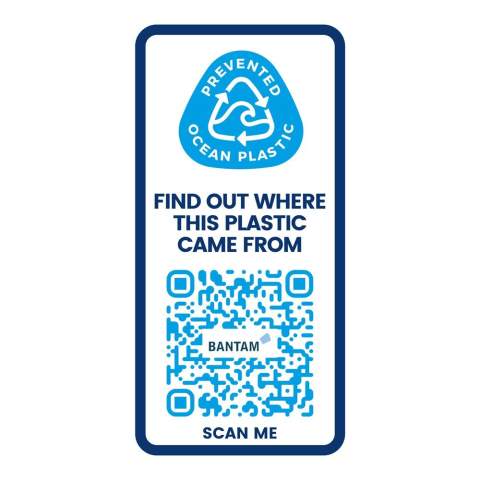 Bouteille de sport à simple paroi avec design ergonomique. La bouteille est faite à partir de plastique provenant de l'organisation Prevented Ocean Plastic. Le plastique est collecté à moins de 50 km d'un littoral océanique ou d'une voie navigable importante qui se jette dans l'océan.Il est ensuite trié et transformé en plastique recyclé de grande qualité et qui peut être en contact avec la nourriture en toute sécurité. Dispose d’un couvercle anti-déversement avec bec à système de pression-traction. Capacité de 650 ml. Couleurs à mélanger et assortir pour créer la bouteille parfaite. Pour plus de couleurs, contactez-nous. Fabriqué au Royaume-Uni. Emballée dans un sac en plastique PE recyclé. En raison de la nature du matériau recyclé, il peut y avoir quelques petites marques sur le corps de la bouteille.