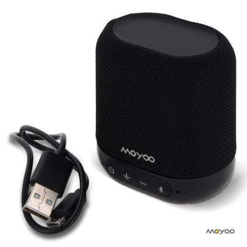 Verwenden Sie diesen tragbaren 5-Watt-Bluetooth-Lautsprecher mit hervorragendem Klang in Ihrem (Heim-)Büro oder unterwegs. Dieser kleine Lautsprecher hat eine große Druckfläche auf der Oberseite, die jedes Logo zur Geltung bringt!