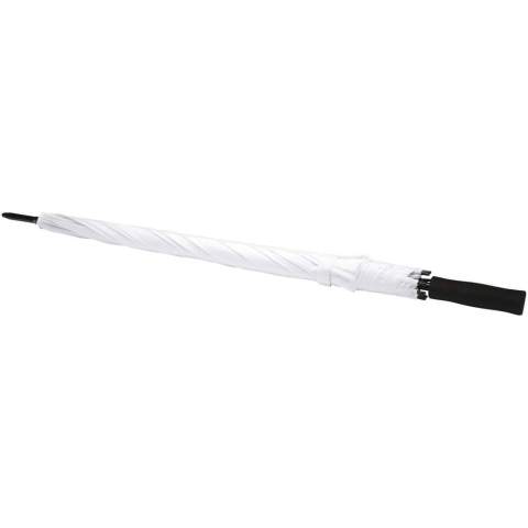 Parapluie de 27 pouces avec une toile en RPET 190T et une poignée en plastique noir de 14,5 cm de long, offrant une prise en main confortable. L'armature en fer de 14 mm assure une bonne stabilité même en cas de vent. Le parapluie Ibi est un compagnon fiable pour un usage quotidien, alliant fonctionnalité et esthétique contemporaine.