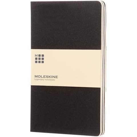 Features cardboard cover with rounded corners. Visible stitching to spine, with flap for collecting loose notes. Contains 80 70 gsm ivory-coloured ruled pages. Last 16 sheets are detachable. The unit quantity is one piece.