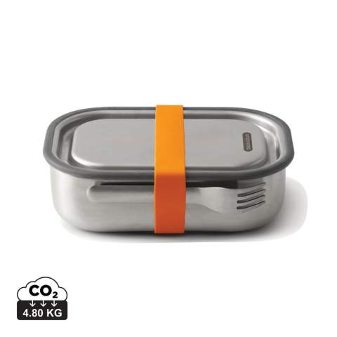 De eerste echt lekvrije roestvrijstalen lunchbox. Het is een 3-in-1, multifunctionele lunchbox waarmee je je lunch kunt vervoeren, gerechten in de oven kunt bereiden en zelfs voorgekookte maaltijden in de vriezer kunt bewaren. Dit ontwerp is gemaakt van duurzaam roestvrij staal en is perfect om uw culinaire creaties in stijl mee te nemen. Het grijpt terug op de vintage leger- of kampeerkantines van weleer, maar heeft een moderne, minimalistische uitstraling die mooi zal verouderen. Het siliconen ventiel zorgt voor een veilige, vacuümdichte sluiting, dankzij de schuifverdeler kun je de inhoud gemakkelijk scheiden en voor het gemak zijn de vork en de houder toegevoegd.
