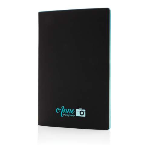 This softcover PU notebook is lightweight and flexible, the perfect paper companion for your day-to-day notes. The notebook contains 32 sheets/64 pages and 88 g/m2 cream coloured lined paper. Coloured accent edge and stitching on the spine.<br /><br />NotebookFormat: A5<br />NumberOfPages: 64<br />PaperRulingLayout: Lined pages