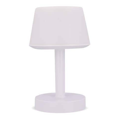 Beleuchten Sie Ihre Umgebung, bewerben Sie Ihre Marke und hören Sie Ihre Lieblingsmusik. Diese modische 3-in-1-Lampe mit Stimmungslicht und Lautsprecher wird über eine Touch-Steuerung bedient und verfügt über mehrere voreingestellte Lichtmodi. Die Beleuchtung besteht aus dimmbarem LED-Licht in 7 verschiedenen Farben. Batterielebensdauer: Licht nur 8-10 Stunden, Lautsprecher nur 2-4 Stunden, Licht und Lautsprecher 2-3 Stunden.