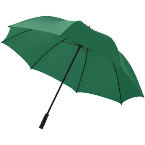 Droog wandelen in de regen wordt mogelijk gemaakt door de grote Zeke 30" paraplu. De Zeke paraplu heeft voldoende ruimte om 2 personen droog te houden en is eenvoudig te openen door middel van een handmatig systeem. Daarnaast bestaat de paraplu uit een metalen schacht en baleinen, en een lichtgewicht kunststof handvat. De Zeke paraplu heeft verschillende mogelijkheden voor het plaatsen van een logo of teksten en is verkrijgbaar in verschillende kleuren.