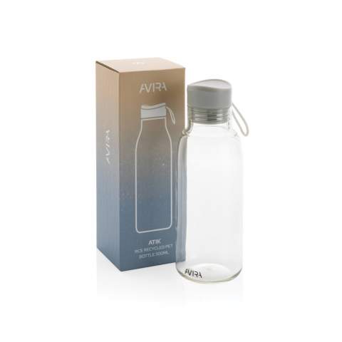 The Atik bottle is excellent if you value lightweight portability and minimalistic design. Ideal for hydrating on the go. The body of the bottle is made from 100% RCS certified RPET and recycled PP. RCS certification ensures a completely certified supply chain of the recycled materials. Hand wash only. This product is for cold drinks only. Total recycled content: 82% based on total item weight. BPA free. Capacity 500ml. Including FSC®-certified kraft packaging. Repurpose the box into a phone holder, pencil holder or flower pot!