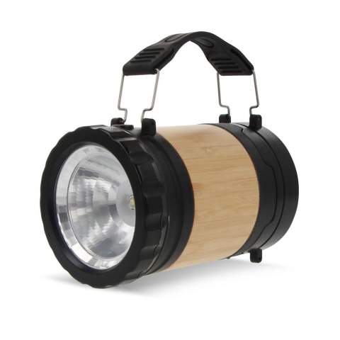 Maak kennis met onze veelzijdige ABS bamboe zaklamp. Het is een zaklamp wanneer je hem nodig hebt, een lantaarn wanneer je hem nodig hebt - alles in één milieuvriendelijk pakket. Verlicht je weg duurzaam!