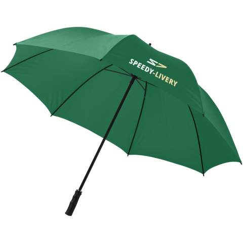 Droog wandelen in de regen wordt mogelijk gemaakt door de grote Zeke 30" paraplu. De Zeke paraplu heeft voldoende ruimte om 2 personen droog te houden en is eenvoudig te openen door middel van een handmatig systeem. Daarnaast bestaat de paraplu uit een metalen schacht en baleinen, en een lichtgewicht kunststof handvat. De Zeke paraplu heeft verschillende mogelijkheden voor het plaatsen van een logo of teksten en is verkrijgbaar in verschillende kleuren.