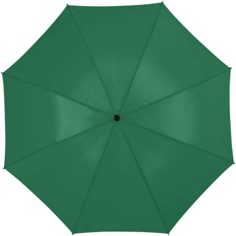 Droog wandelen in de regen wordt mogelijk gemaakt door de grote Zeke 30" paraplu. De Zeke paraplu heeft voldoende ruimte om 2 personen droog te houden en is eenvoudig te openen door middel van een handmatig systeem. Daarnaast bestaat de paraplu uit een metalen schacht en baleinen, en een lichtgewicht kunststof handvat. De Zeke paraplu heeft verschillende mogelijkheden voor het plaatsen van een logo of teksten en is verkrijgbaar in verschillende kleuren.