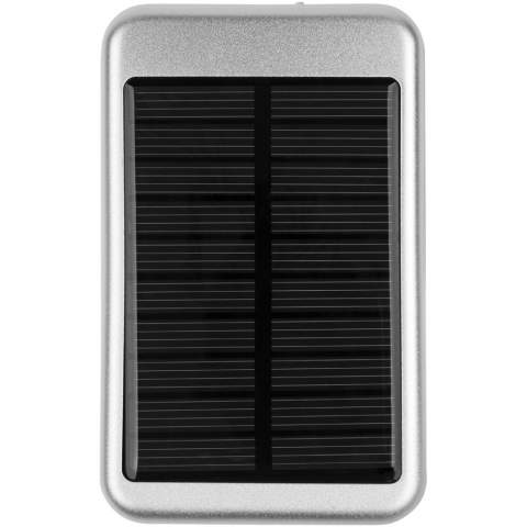 Bask 4000 mAh solar power bank. The Bask Solar Power Bank is ideal for any camping trip or day at the beach. It includes a 4,000 mAh Lithium Polymer battery with 5V/2A output. The power bank can be charged by the sun or the included USB to Micro USB connecting cable that can also be used to charge devices with a Micro USB input. ABS Plastic. 
