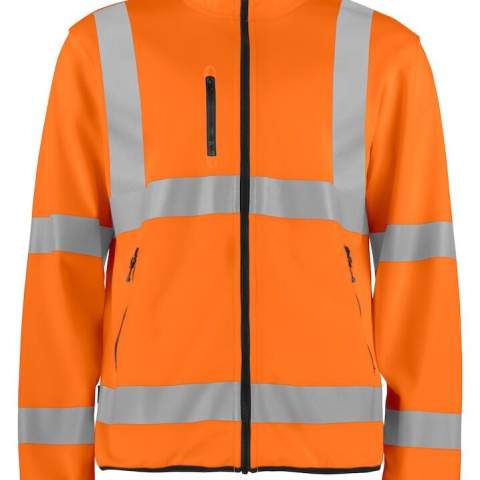 • lichte softshell met lange ritssluiting<br />• stormflap aan de binnenkant<br />• borstzak / telefoonzak met ritssluiting<br />• twee voorzakken met ritssluiting<br />• binnenzakken<br />• duimgreep aan manchetten