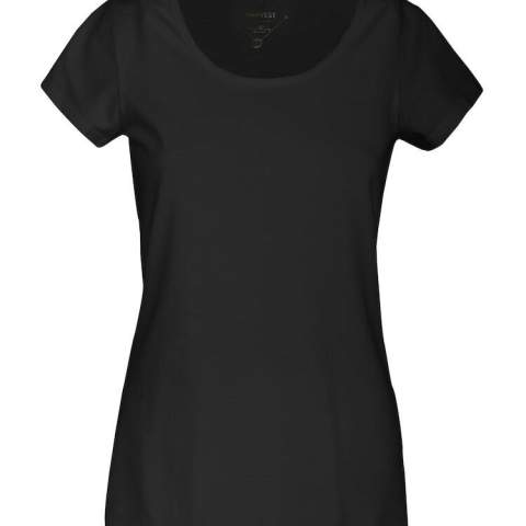 Moderne t-shirt in slub katoen met ronde hals. Oeko-Tex 100 gecertificeerd.
