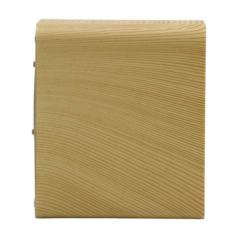 Enceinte sans fil au design stylé aspect bois. Grâce à ce haut-parleur, écoutez de la musique sans fil à l'aide de l'application de votre téléphone. Design moderne et très bonne qualité sonore.
