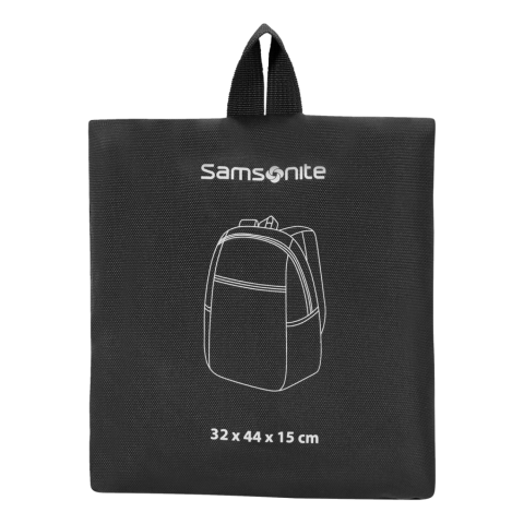 Deze opvouwbare rugzak van Samsonite is perfect voor een dagtrip. Deze compacte rugzak is gemaakt van ultra licht Polyester en beschikt over een ruim hoofdcompartiment en met rits afsluitbaar voorvak. <br /><br />Personalisatie is mogelijk door middel van een bedrukking.