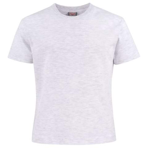 Moderne, aansluitende T-shirt voor kinderen met versterkte schoudernaden en dubbelgestikte halsopening. Elastaan in boord. Geribde nek in vier lagen. Oeko-Tex 100 gecertificeerd.