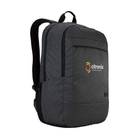 Complete, professional 15.6-inch polyester laptop backpack from Case Logic. The spacious laptop compartment is suitable for transporting a laptop up to 15.6 inches and has a separate storage compartment for a tablet up to 10.5 inches. There is also plenty of room for books, documents and folders. The main compartment has an organiser and offers space for a charger, cables, headphones and other items. The zipped pocket on the front is easily accessible and the handy side pockets can easily hold a water bottle. With adjustable, comfortable shoulder straps and handle. The bag has sturdy zips. A luggage strap allows the bag to be securely attached to most trolleys. Capacity approx. 23 litres.