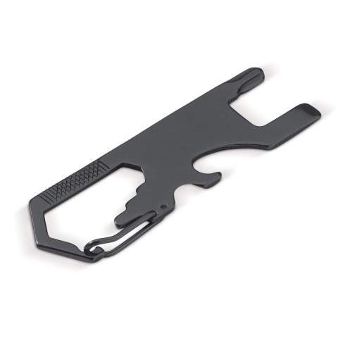 This compact multi-tool provides a variety of useful tools for traveling and can be easily attached to the bag or clothing. This item will be delivered in a polybag including small instruction card on which all functions are explained.