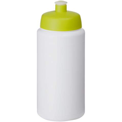 Single-walled sport bottle with integrated finger grip design. Features a spill-proof lid with push-pull spout. Volume capacity is 500 ml. Mix and match colours to create your perfect bottle. Contact us for additional colour options. Made in the UK. BPA-free. EN12875-1 compliant and dishwasher safe.