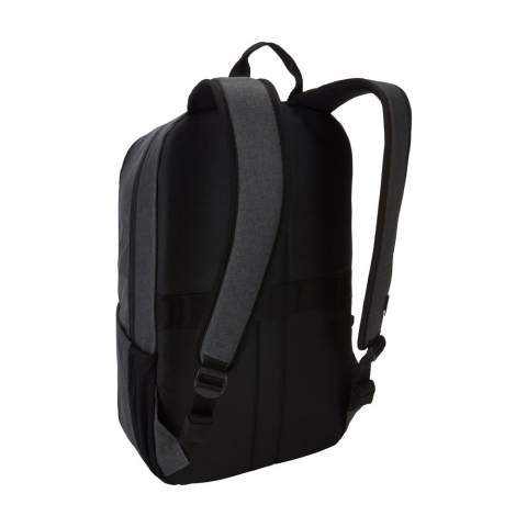 Complete, professional 15.6-inch polyester laptop backpack from Case Logic. The spacious laptop compartment is suitable for transporting a laptop up to 15.6 inches and has a separate storage compartment for a tablet up to 10.5 inches. There is also plenty of room for books, documents and folders. The main compartment has an organiser and offers space for a charger, cables, headphones and other items. The zipped pocket on the front is easily accessible and the handy side pockets can easily hold a water bottle. With adjustable, comfortable shoulder straps and handle. The bag has sturdy zips. A luggage strap allows the bag to be securely attached to most trolleys. Capacity approx. 23 litres.