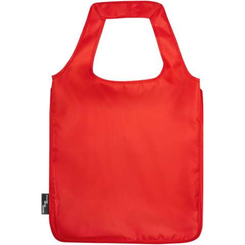 Le grand sac shopping Ash en PET recyclé est une excellente alternative aux sacs en plastique. Il est fabriqué à partir de plastique PET recyclé qui est également certifié GRS, ce qui en fait un choix durable. Le sac résiste à un poids maximal de 10 kg et dispose d'un grand compartiment principal ouvert. Avec ses poignées de 30 cm de long, le sac est facile à transporter sur l'épaule.