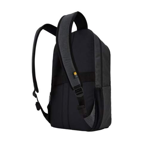Complete, professional 15.6-inch polyester laptop backpack from Case Logic. The spacious laptop compartment is suitable for transporting a laptop up to 15.6 inches and has a separate storage compartment for a tablet up to 10.5 inches. There is also plenty of room for books, documents and folders. The main compartment has an organiser and offers space for a charger, cables, headphones and other items. The zipped pocket on the front is easily accessible and the handy side pockets can easily hold a water bottle. With adjustable, comfortable shoulder straps and handle. The bag has sturdy zips. A luggage strap allows the bag to be securely attached to most trolleys. Capacity approx. 23 litres.