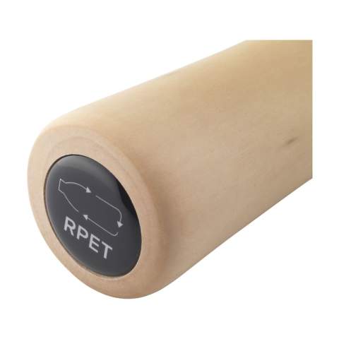 WoW! Regenschirm mit einem RPET 190T Pongee-Polyester-Bespannung. Dieser Regenschirm hat einen Metallschaft und ein Gestell aus Glasfaser. Mit Holzgriff und Klettverschluss. RCS-zertifiziert. Recyceltes Material insgesamt: 16%.